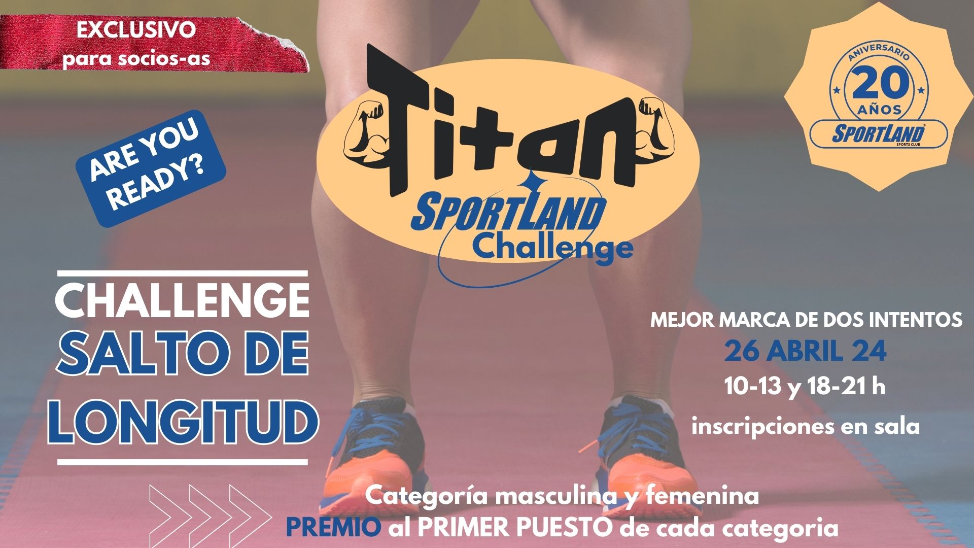 Imagen de NUEVO TITAN SPORTLAND CHALLENGE : SALTO DE LONGITUD