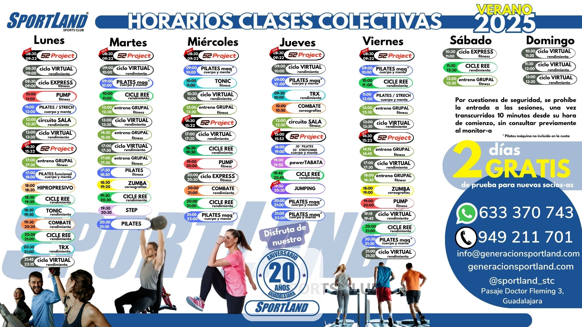 Imagen de HORARIO VERANO 25 EN SPORTLAND